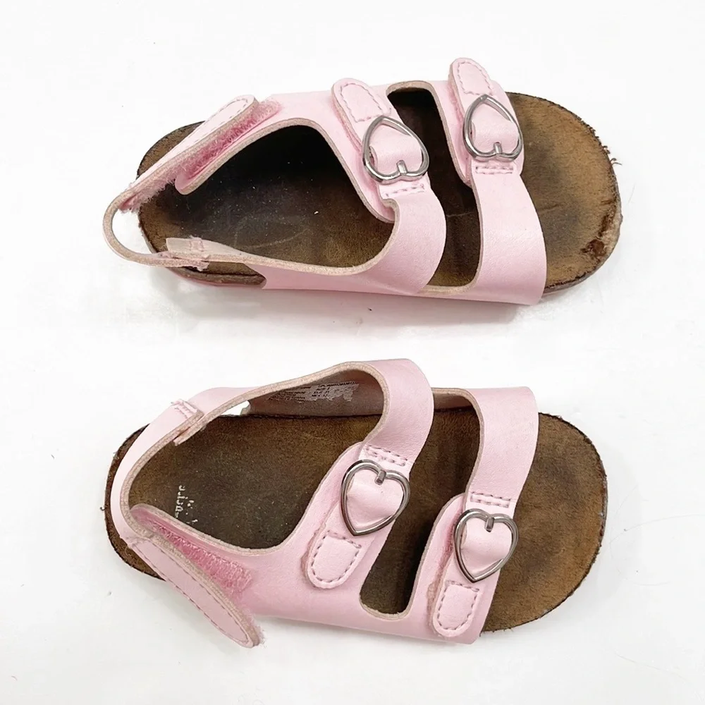 Wonder Nation pink baby girls sandals